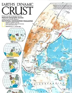 National Geographic Map EARTHQUAKES VOLCANOES San Andreas Fault Mt. St. Helens - Picture 1 of 8