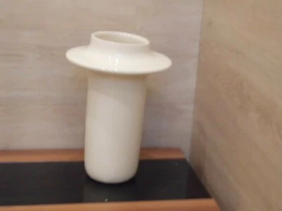 Vase  creme glasiert  30 cm Keramik  Portugal  Neu - Bild 1 von 2