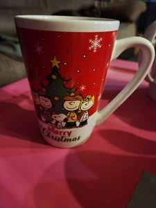 Peanuts Gang Coffee Mug/Cup Latte  Merry Christmas Dan Dee - Picture 1 of 5
