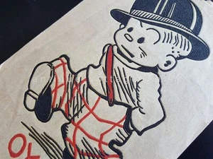 1930s antique CARTOON CHARACTER KAYO MULLINS nos TRANSFER for CLOTHING textured - Picture 1 of 3