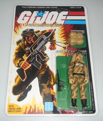 *RECARDADO* 1985 Vintage G.I. GI Joe 3.75 ARAH Lote Dusty v1 Figura *99% Completo Foto 1 de 4