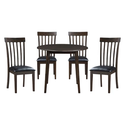 Corinne Wood Drop Leaf 5-Piece Dining Set - Image 1 of 4