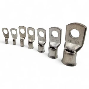 COPPER LUG TERMINAL BATTERY WELDING CABLE TUBE CONNECTOR RING CRIMP ALL SIZES - Picture 1 of 9
