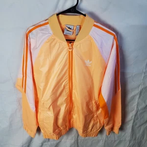 Adidas Jacket Mens M Orange Originals Summer Superstar Track SST Windbreaker New - Picture 1 of 9