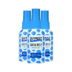 3x Lu Mist Coastal Breeze Toilet Bowl Spray 60ml/300 Sprays Each - Picture 1 of 1