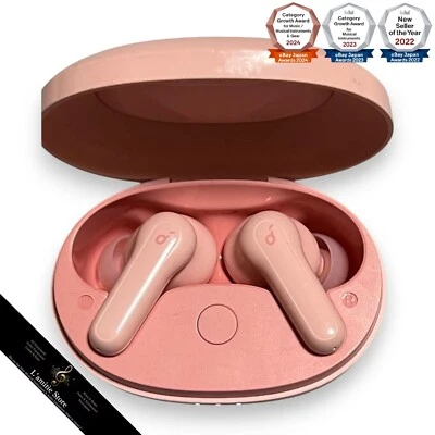 Anker Soundcore Life P2 Mini Pink True Wireless Earbuds Bluetooth 5.3 Japan Used - Image 1 of 4