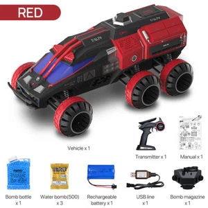 Q118 RC Car 6WD 2.4G 60M Liftable Turret Mars Detecting Car For Sandy Grassland - Picture 1 of 27
