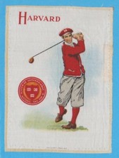 1910 Large Murad tobacco silk S21 HARVARD UNIVERSITY GOlfer - Golf
