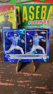  2022 Topps Chrome Update Sapphire Dylan Coleman Collin Snider RC #US147 Royals