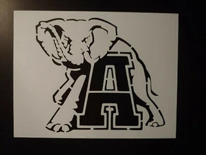 Big AL Alabama Crimson Tide Elephant 11" x 8.5" Stencil FAST FREE SHIPPING - Picture 1 of 1