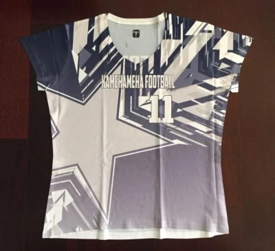 Camiseta elástica de fútbol hawaiano Kamehameha Maui Hawaii para hombre de trabajo en equipo talla grande Foto 1 de 4