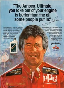 Anuncio impreso Mario Andretti 1987 de Amoco - Imagen 1 de 1