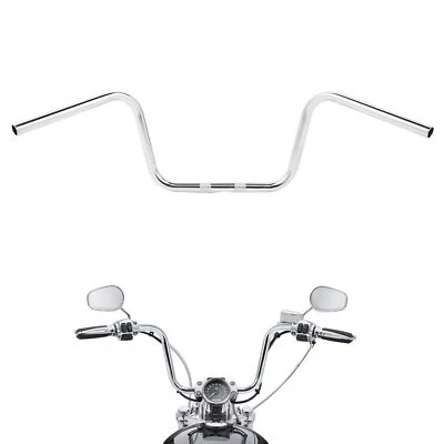 10" inch Mini Ape Hanger Handlebar Fit For Harley Davidson Softail Sportster XL - Image 1 of 4