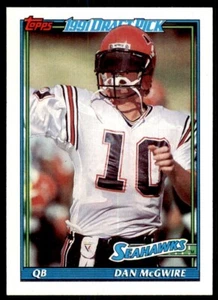 1991 Topps Dan McGwire Rookie Seattle Seahawks #266 - Picture 1 of 2