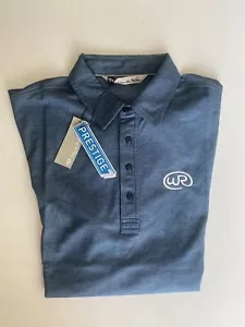Travis Mathew NWT Heather Blue Mens Medium Trilogy @ Wickenburg Ranch Golf Polo - Picture 1 of 9