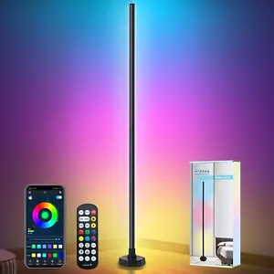 LED Floor Lamp RGBW, Corner Floor Lamp, Corner Lamp with APP, IF Remote Contr... - Picture 1 of 9