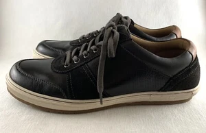 Zapatillas deportivas Florsheim para hombre EE. UU. 10,5 UE 44,5 lugar sin usar, puntera, de cuero negro con cordones - Imagen 1 de 9