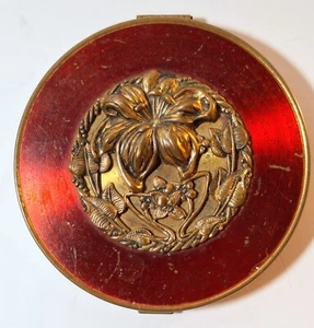 Vintage Large Rex Fifth Avenue Floral Compact - Bild 1 von 4