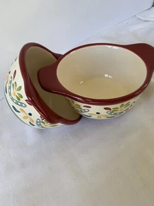Tazones de cerámica redondos con asas Bobby Flay de 5 1/2"", conjunto de 2 - Imagen 1 de 4