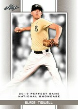 BLADE TIDWELL 2019 LEAF PERFECT GAME "BLACK" PARALLEL ROOKIE CARD! LTD 45!