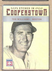Ted Williams 67 2015 Panini Cooperstown Etched in Cooperstown Holo Silver 25/25