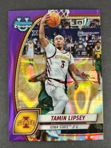 Bowman Chrome U - Tamin Lipsey 2024-25 - refractor de lava púrpura #66 - estado de Iowa - Imagen 1 de 2