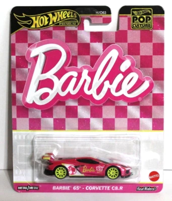 Hot Wheels Premium Pop Culture BARBIE 65th - CORVETTE C8.R ~ NIP - Image 1 of 2