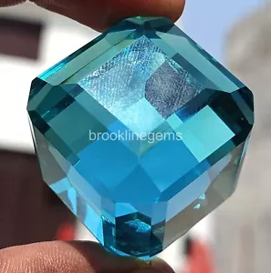 Cubo de turmalina natural 200 quilates Paraiba verdoso azul neón cobre piedras preciosas sueltas K - Imagen 1 de 16