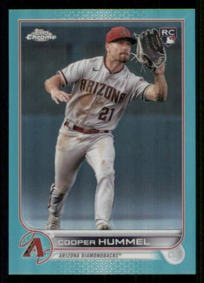 2022 Topps Chrome Update Aqua Refractors #USC185 Cooper Hummel /250 - Image 1 of 2