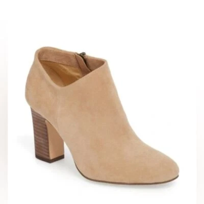 Splendid Neves 麂皮绒堆叠跟短靴 10 码 — 第 1/4 张图片