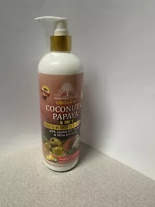 Essential Palace Organic Coconut & Papaya 5 &1 Face & Body Lotion - Picture 1 of 2