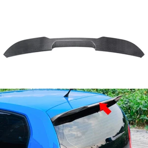 Rear Window Roof Spoiler For Volkswagen UP For Seat Mii 2011+ Carbon Fiber Black - Picture 1 of 8