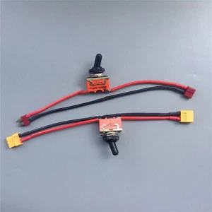 2 Gear 15A 250V Rocker Switch Battery Power Switch with T Plug/XT60 for RC Boat - Picture 1 of 12
