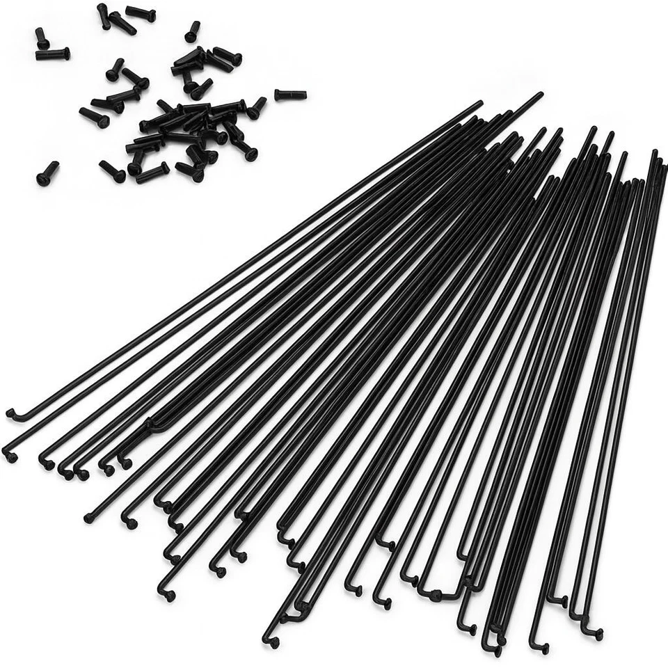 36 radios de bicicleta de acero inoxidable 14G BMX Cruiser MTB bicicleta de carretera 76 mm-290 mm. Foto 1 de 2