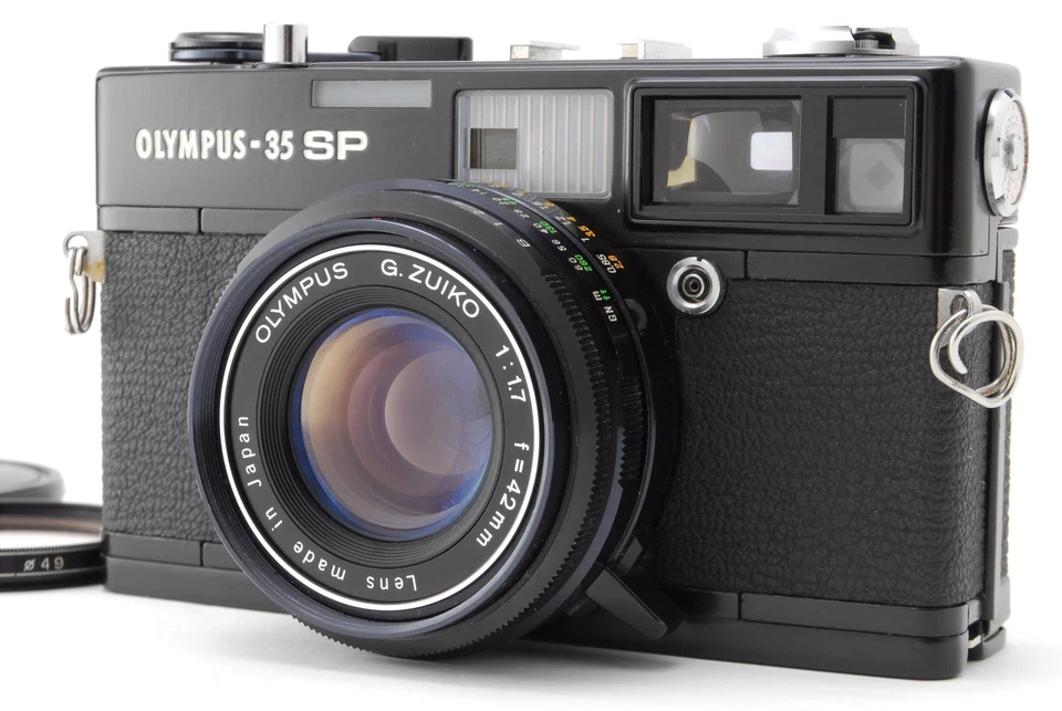 ☆MINT☆ Olympus 35SP 35 SP Black Rangefinder 35mm Film Camera From JAPAN - Image 1 of 4