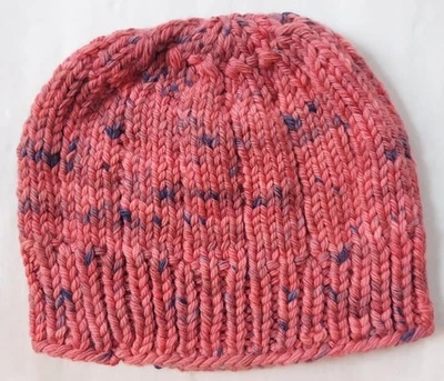 SOMBREROS Mancha Azul Salmón HECHOS A MANO Tejido Invierno Talla Única 002 Foto 1 de 2