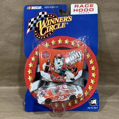2002 Winners Circle 1/64 Tony Stewart #20 Coca Cola Polar Bear Race Car and Hood - Image 1 of 3