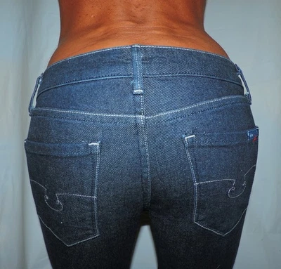WOMENS BLUE CULT SKINNY JEANS SIZE 28 STRETCH 30W 31L USA MADE DENIM - Image 1 of 4