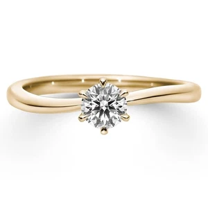 Wedding Ring 0.50 Ct IGI GIA Lab Grown  Round Cut Diamond Solid 14k Yellow Gold - Picture 1 of 9