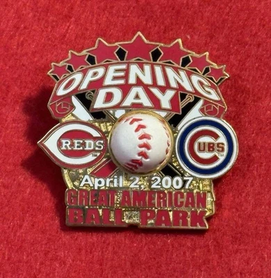 MLB Cincinnati Reds Vs Chicago Cubs Opening Day April 2, 2007 Lapel Pin - Image 1 of 3
