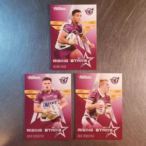 Juego de equipo NRL Traders Rising Stars 2022 (3 cartas) Manly-Warringah Sea Eagles - Imagen 1 de 2