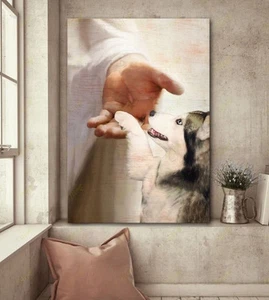 Siberian Husky, Take My Hand Jesus - Dog Portrait  Prints, Wall Art_1172 - Picture 1 of 7