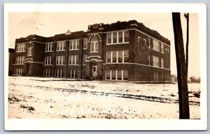 K39/ Smith Center Kansas RPPC Postcard c1910 High School 487 - Picture 1 of 2