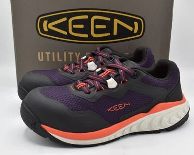 Keen Utility Womens Size 8.5 Tempe Comp Toe EH Grape Black Safety Work Shoes - Image 1 of 4