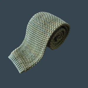 Corbata tejida italiana hecha a mano Guy Laroche 100 % algodón 2,5" de ancho - Imagen 1 de 5