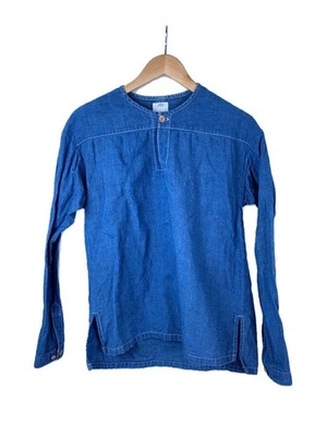 visvim Long Sleeve Shirt 1 Cotton Indigo 0117105007006 - Image 1 of 4