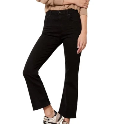 Pantalones de mezclilla Citizens of Humanity Isola recortados de felpa negros esculpidos elásticos NUEVOS 32 Foto 1 de 4