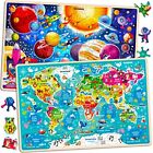 Wooden Jigsaw Puzzles for Boys and Girls Age 3 4 5 – 100 Piece Puzzles World