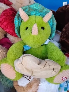 Triceratops Plush Plays Peekaboo W/ Egg Stuffed Animal Dinosaur Dino Works Rare - Picture 1 of 3