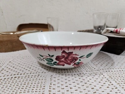 Saladier en faïence de Badonviller - Vaisselle ancienne - Photo 1/4